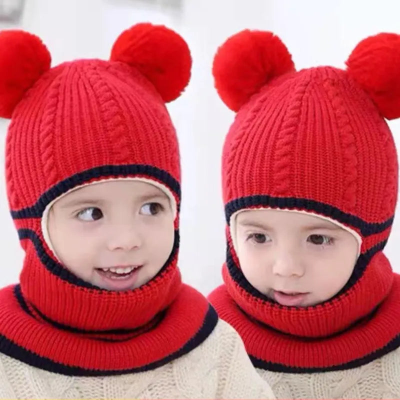 9Baby Hats Scarf One-Piece