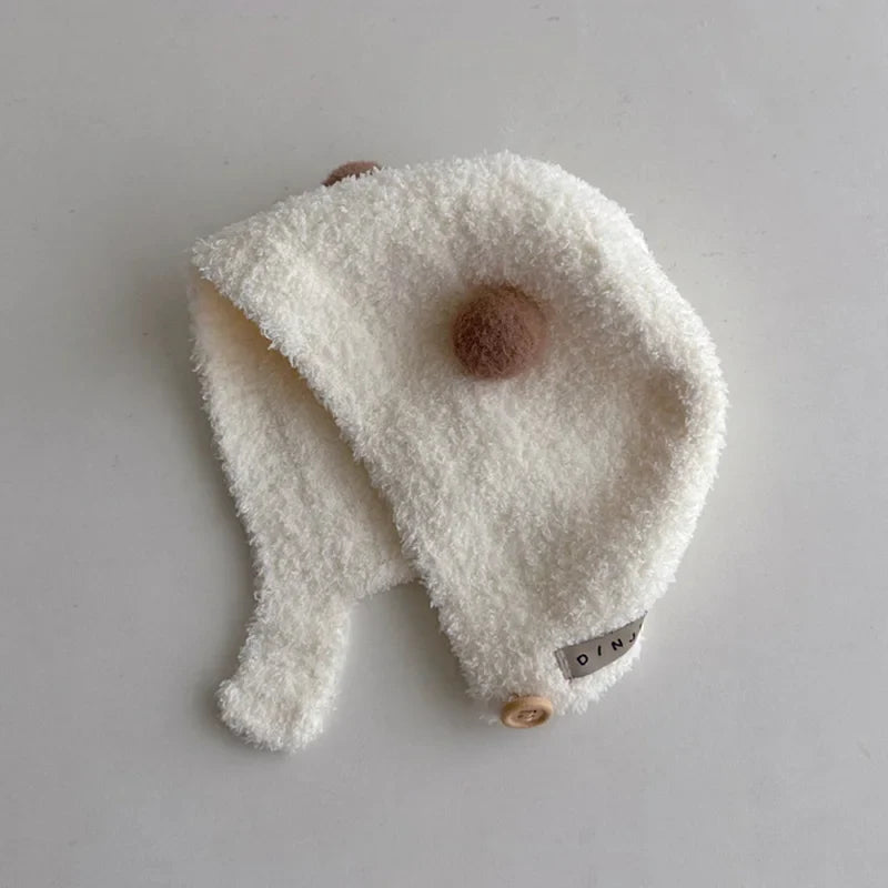 Baby Plush Pompom Hat