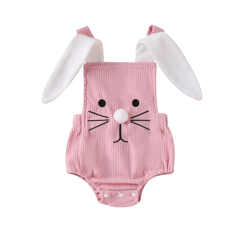 Bunny Romper Rabbit Ear Backless Sleeveless Strap Romper