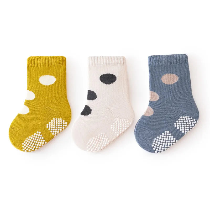 3 Pairs Kids Soft Fashion Cartoon Socks