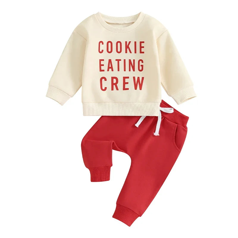 Cookie Eating Crew Infant Baby Christmas Set