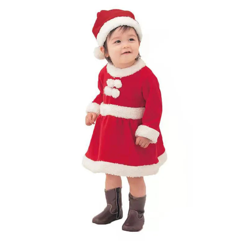 Christmas Toddler Kids Santa Claus Costume