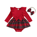 Christmas Festive Plaid 2Pcs Set