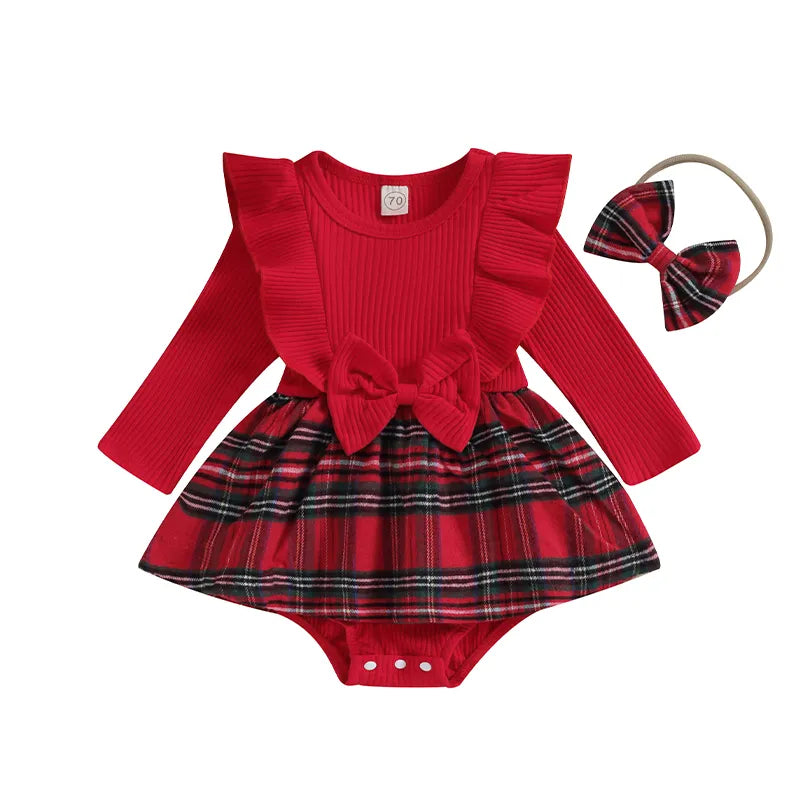 Christmas Festive Plaid 2Pcs Set