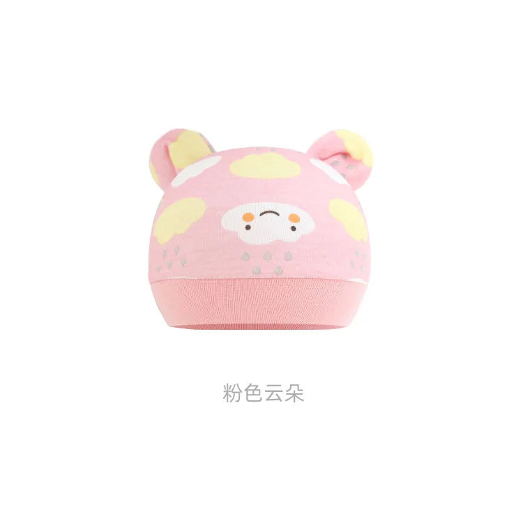 5pcs Baby Cartoon Anti-scratch Gloves Hat Foot Cover Set