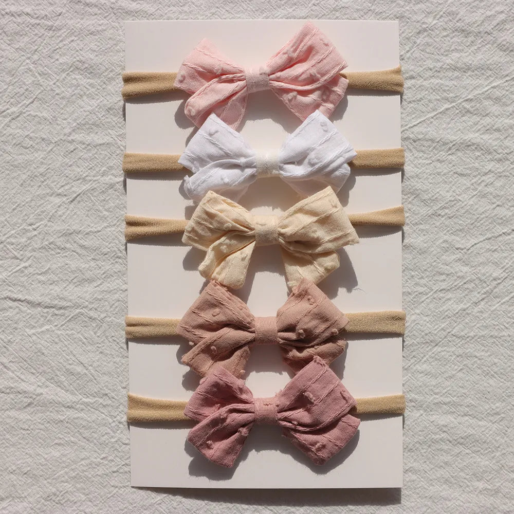 Baby Bow Headband 5Pc Set