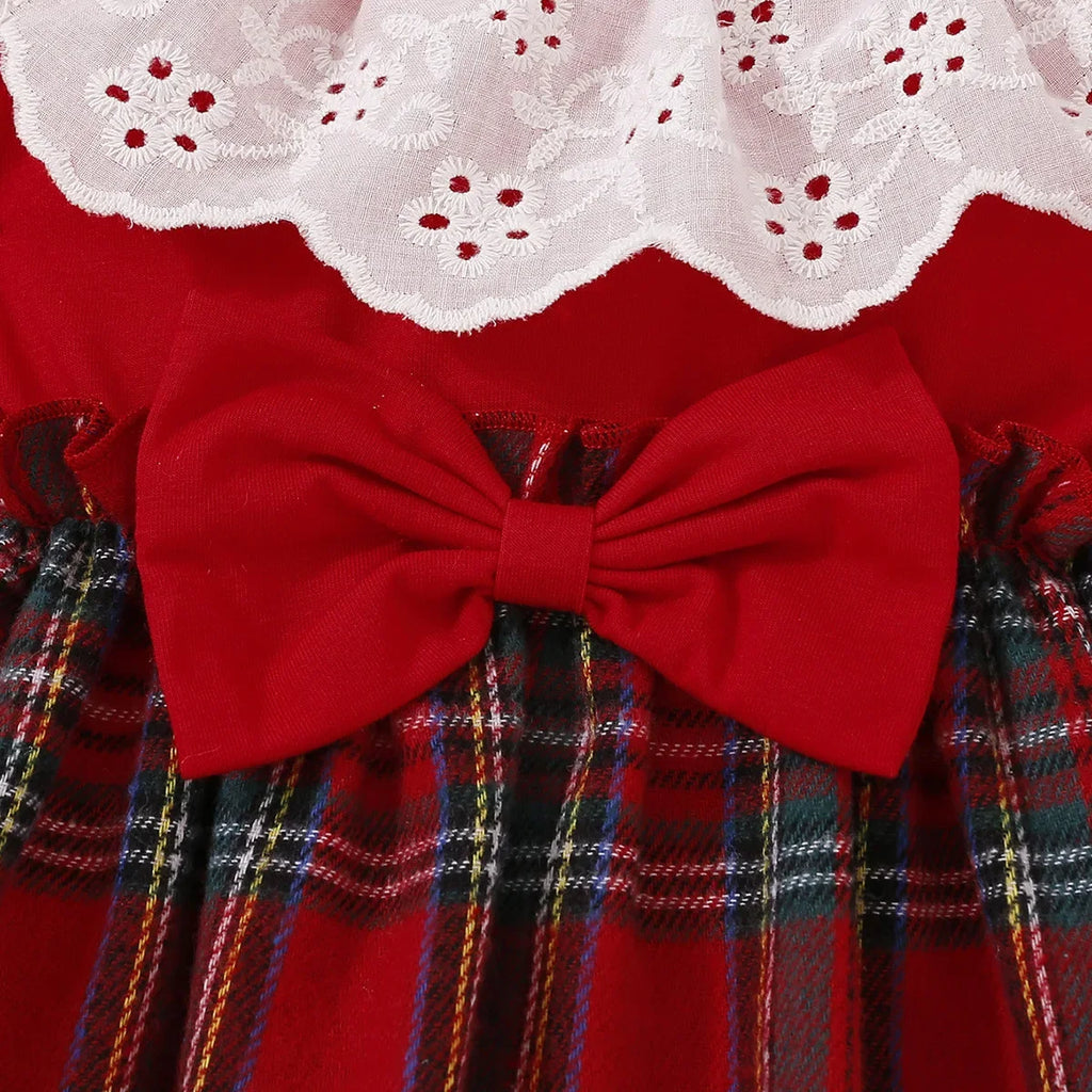 Baby Girl Blossom Bow Christmas Dress
