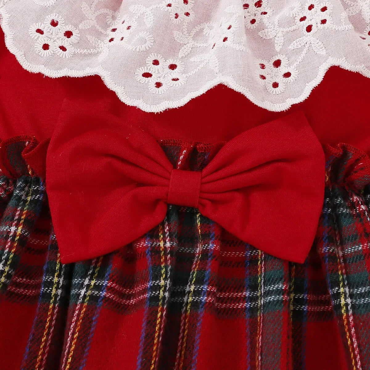 Baby Girl Blossom Bow Christmas Dress