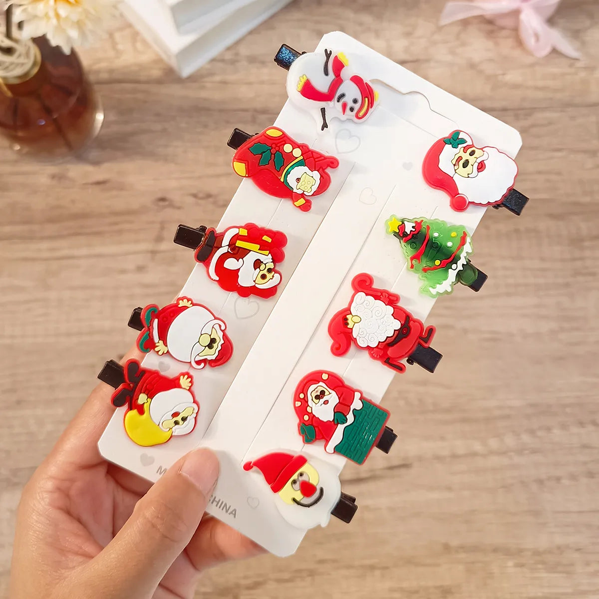 Cute Christmas Hair Clips 10PCS/Set