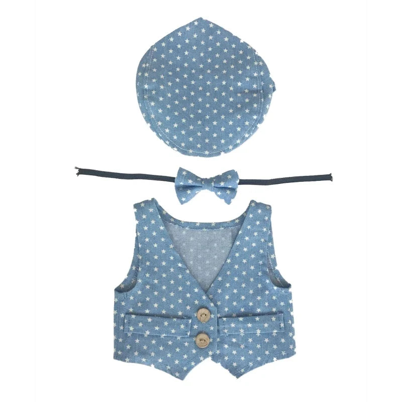 3Pcs Newborn Photography Props Baby Girl Lace Dress Infant Toddler Photo Props Headdress Outfits