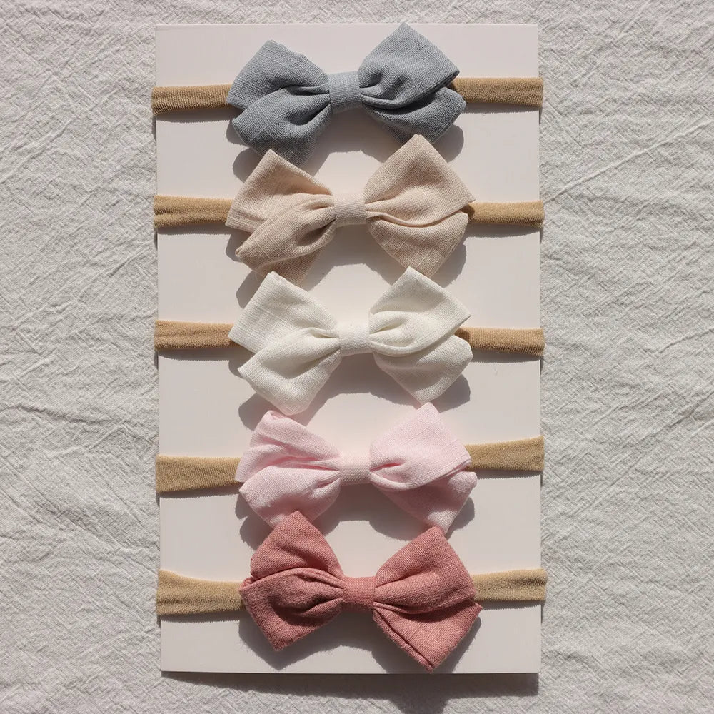 Baby Bow Headband 5Pc Set