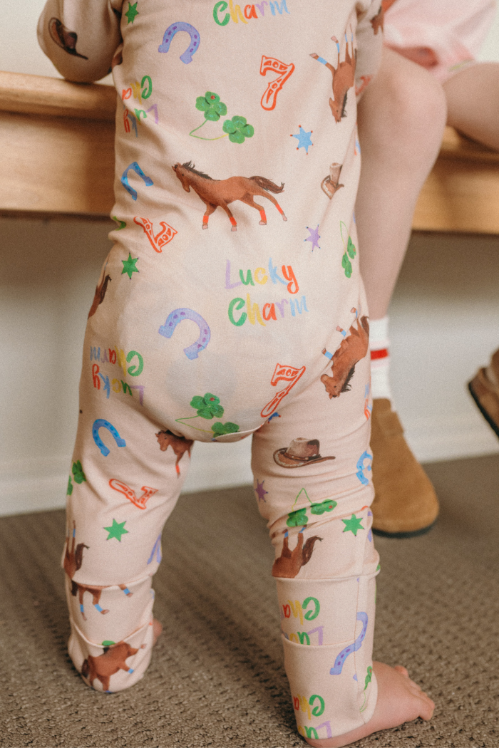 Lucky Charm Zip Romper
