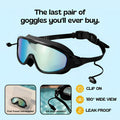 TibaToes Adult Clip-On Swim Goggles