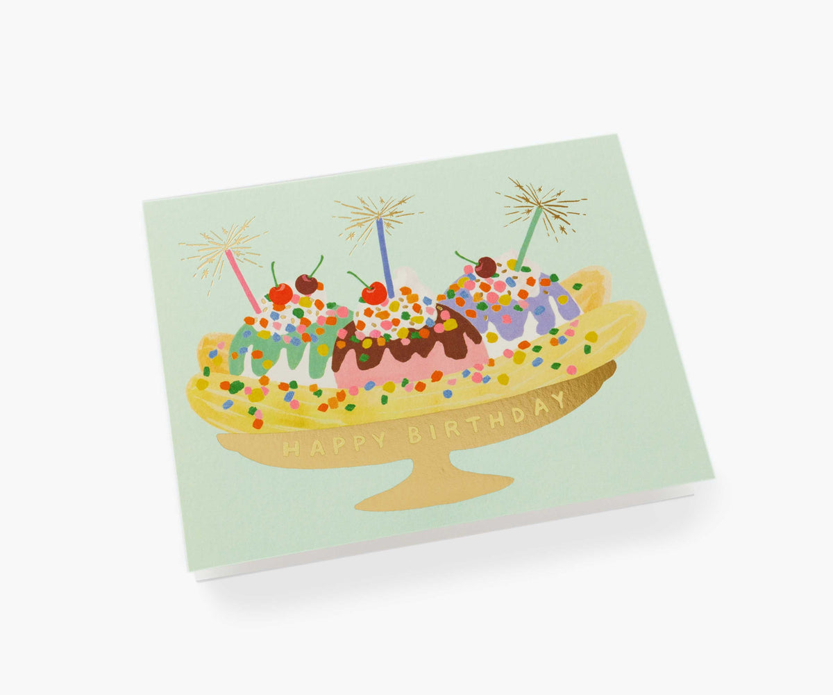 Banana Split Birthday Cards - Boxed Set