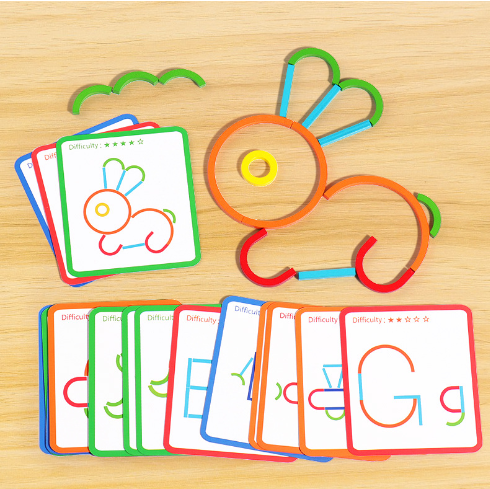 Montessori Masterpieces: Sticks & Rings Builder