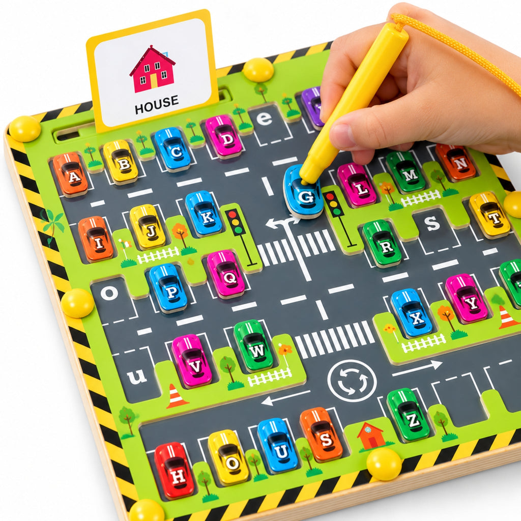 Montessori Alphabet Car Maze