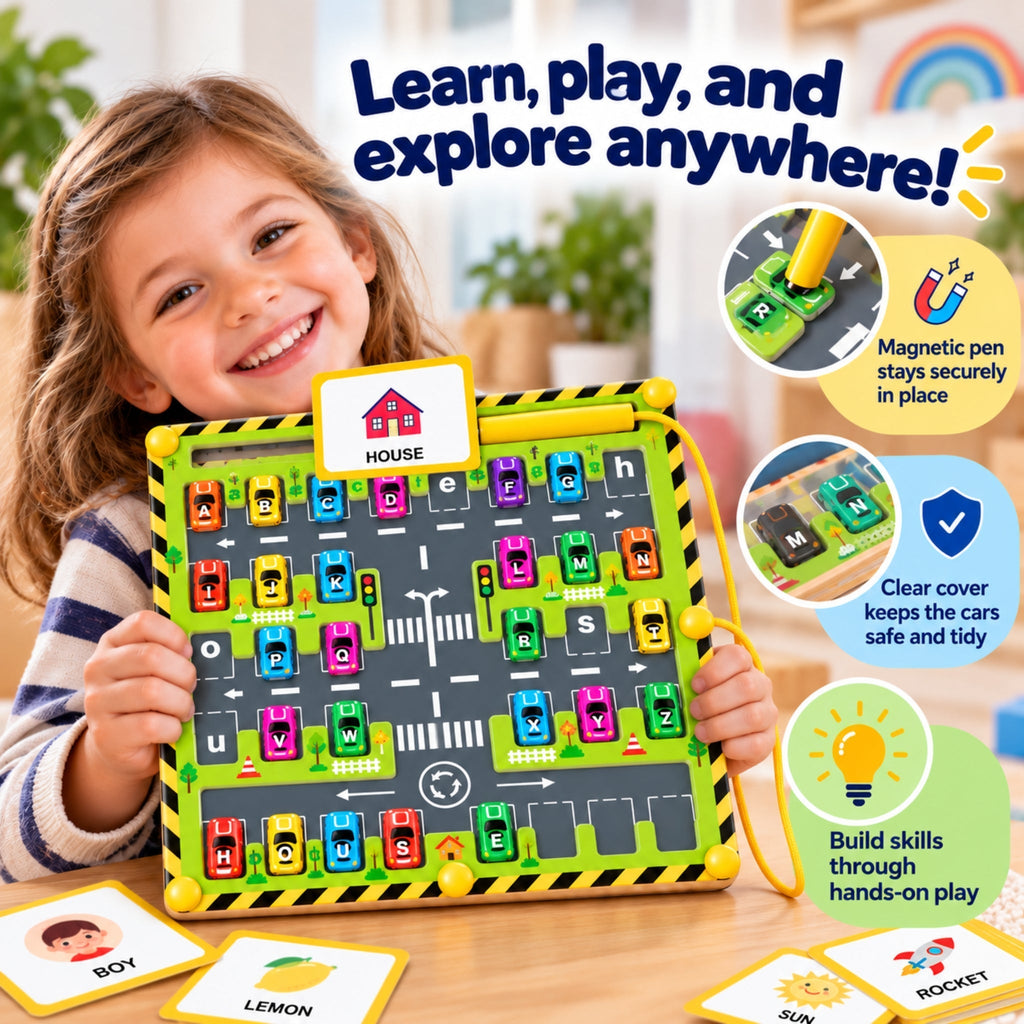 Montessori Alphabet Car Maze