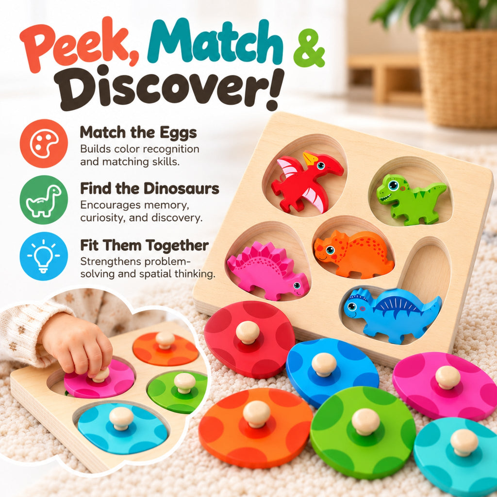 Montessori Dinosaur Egg Match