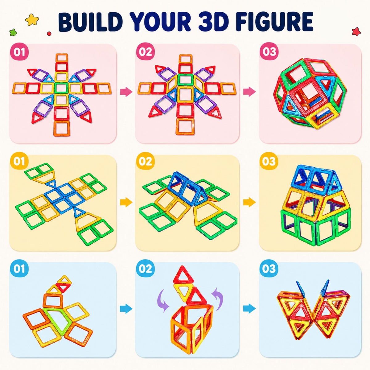 Montessori Magnetic Building Blocks