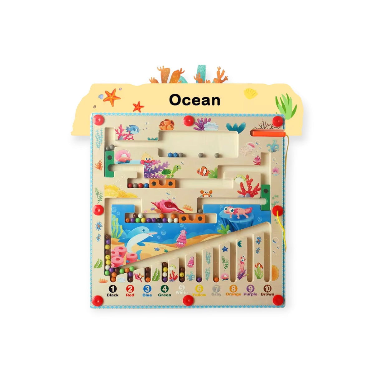 Montessori Magnetic Maze Board