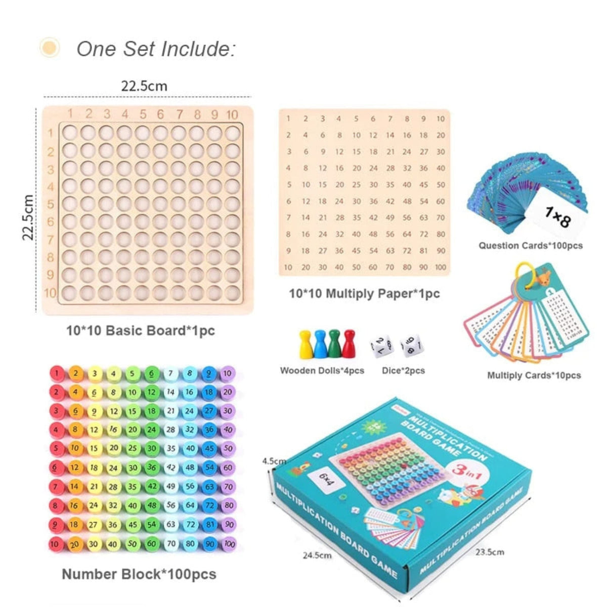 Montessori Multiplication Board Game