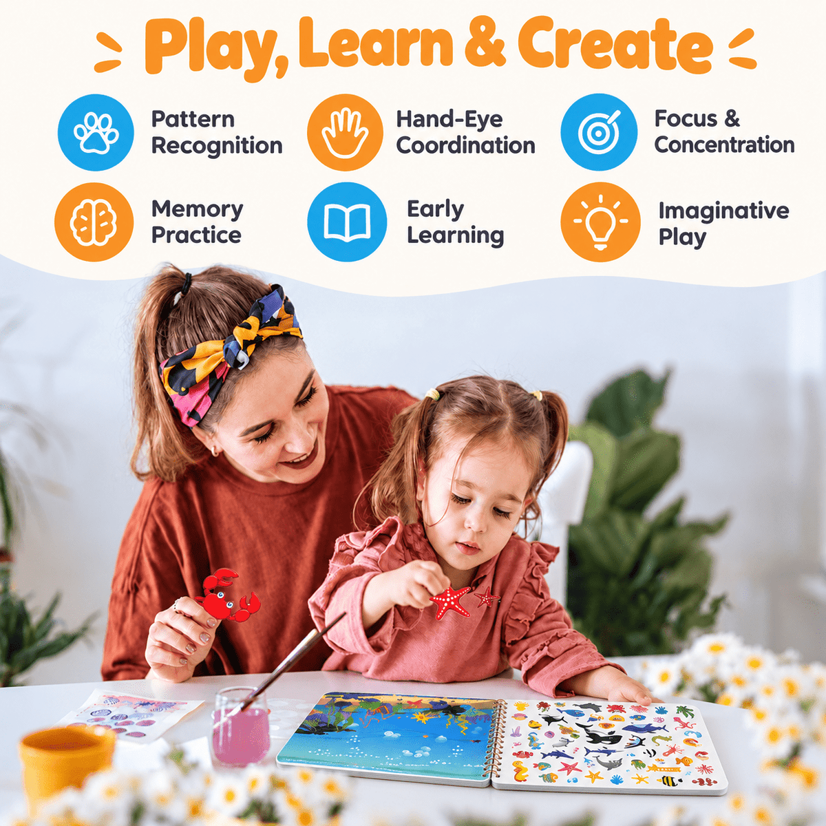 Montessori Sticker & Discover Book
