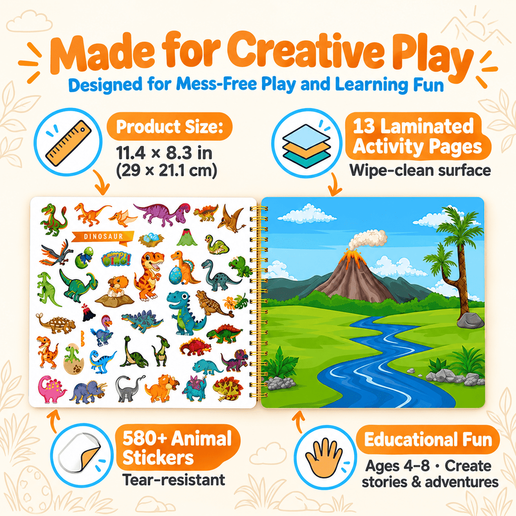 Montessori Sticker & Discover Book