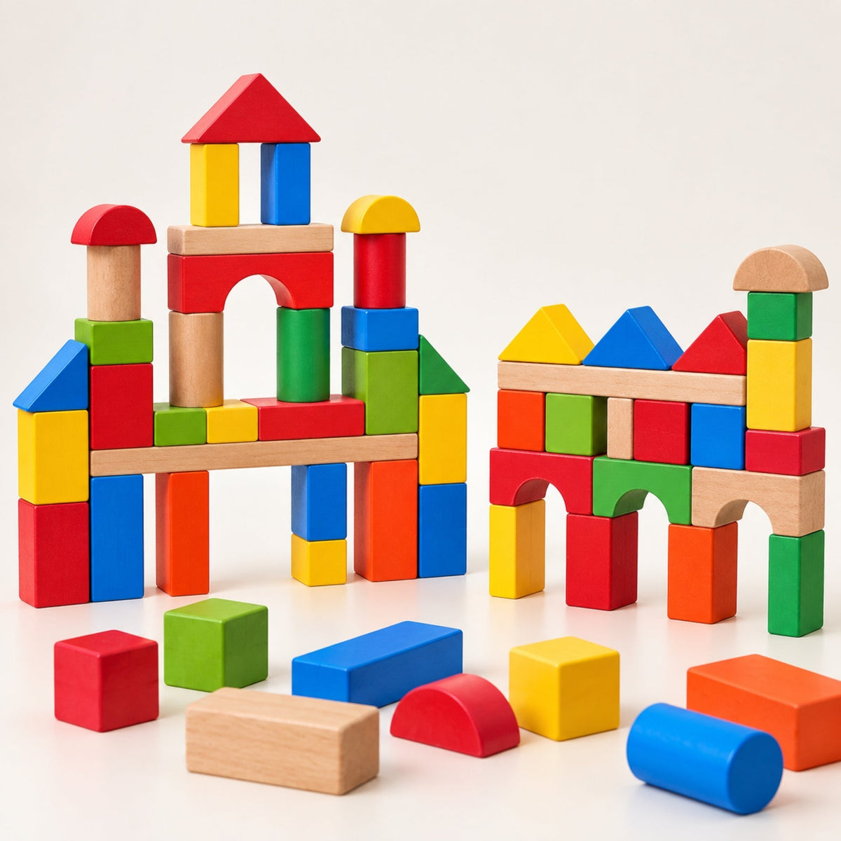 Montessori Wooden Building Blocks