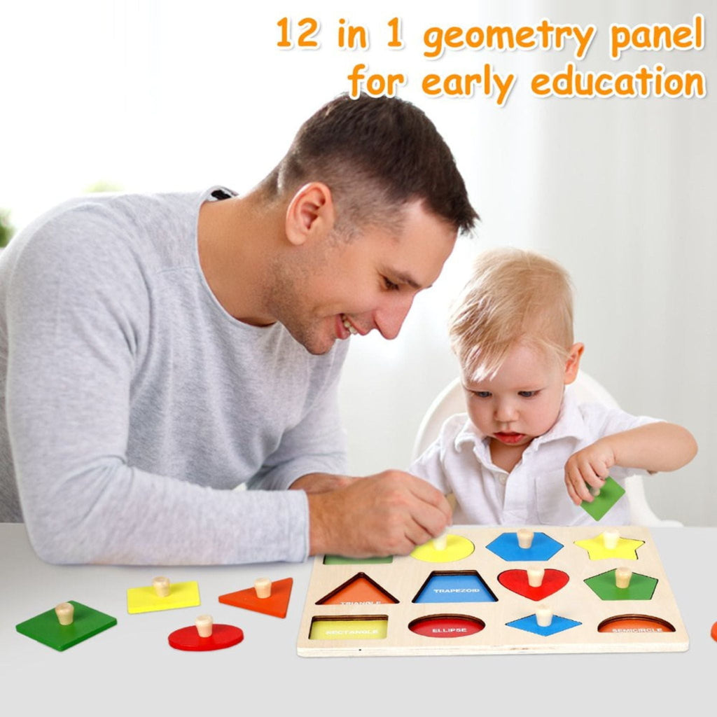 Montessori Wooden Shapes Puzzle