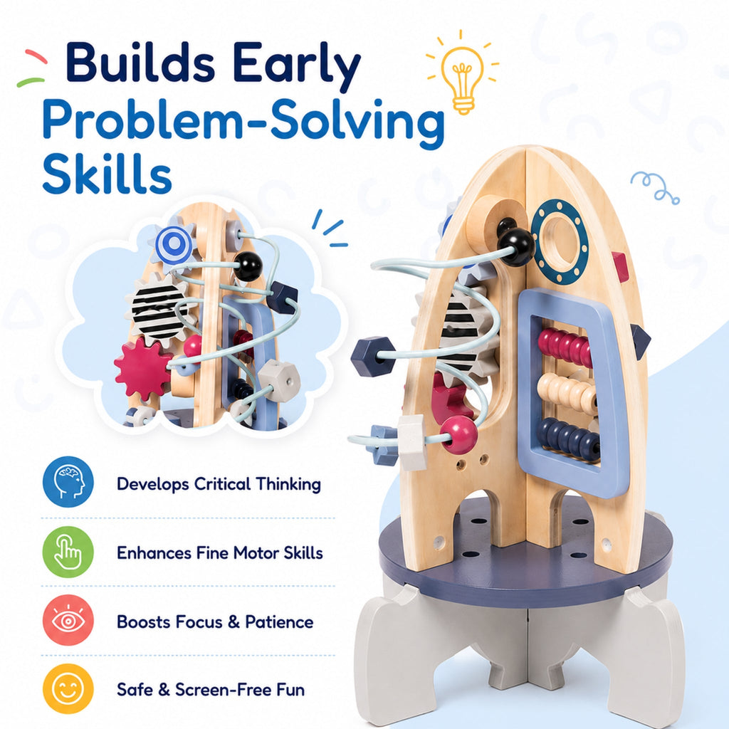 Montessori Wooden STEM Rocket