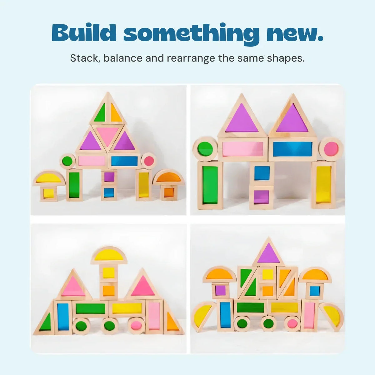 TibaToes™ Rainbow Light-Up Building Blocks
