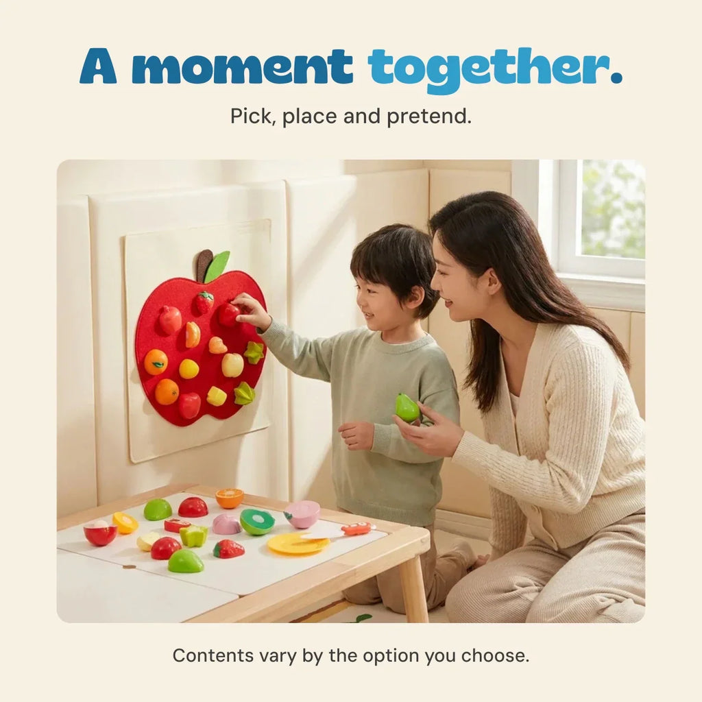 TibaToes™ ApplePatch Felt Food Sorting Board