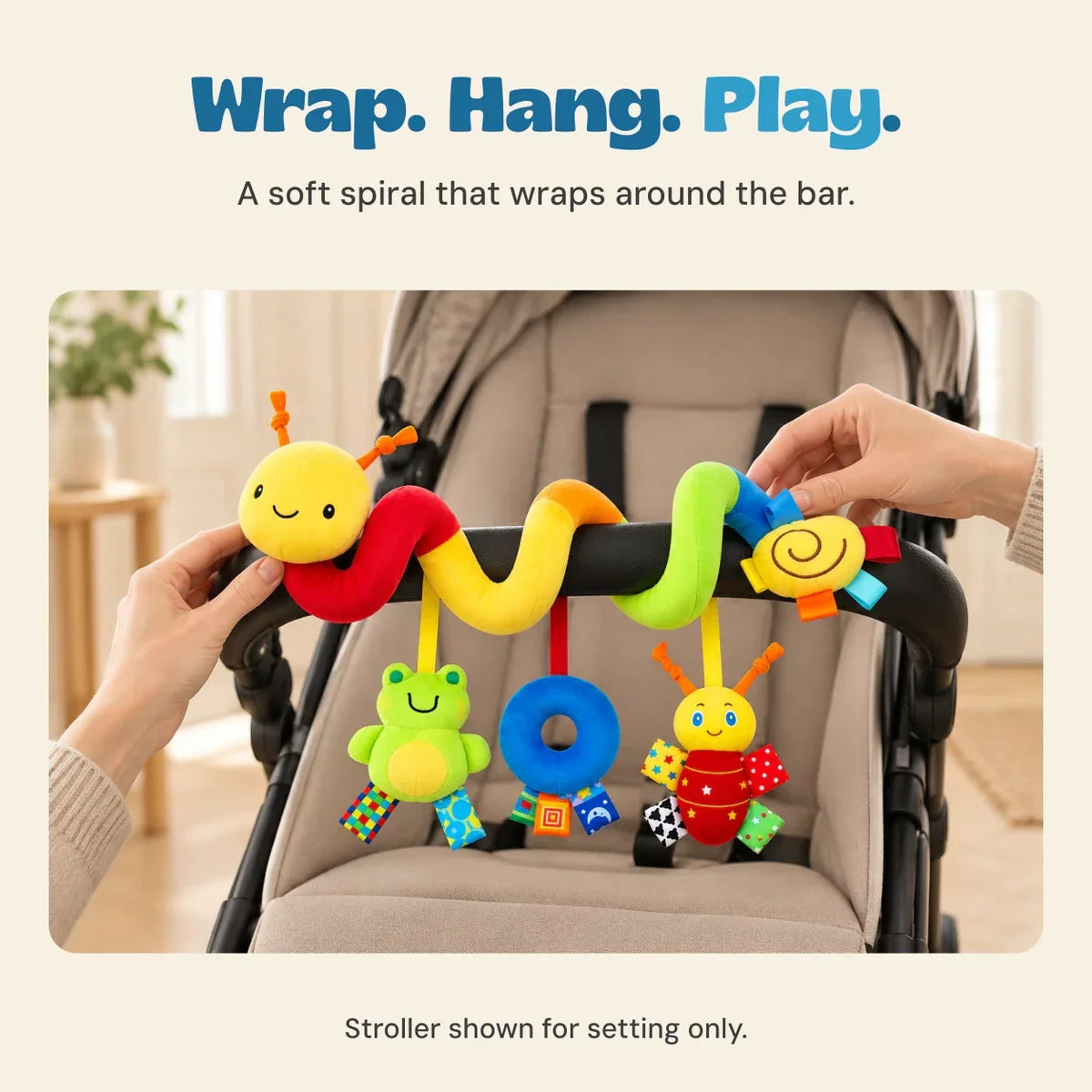 TibaToes™ BusyBuggy Sensory Stroller & Crib Toy