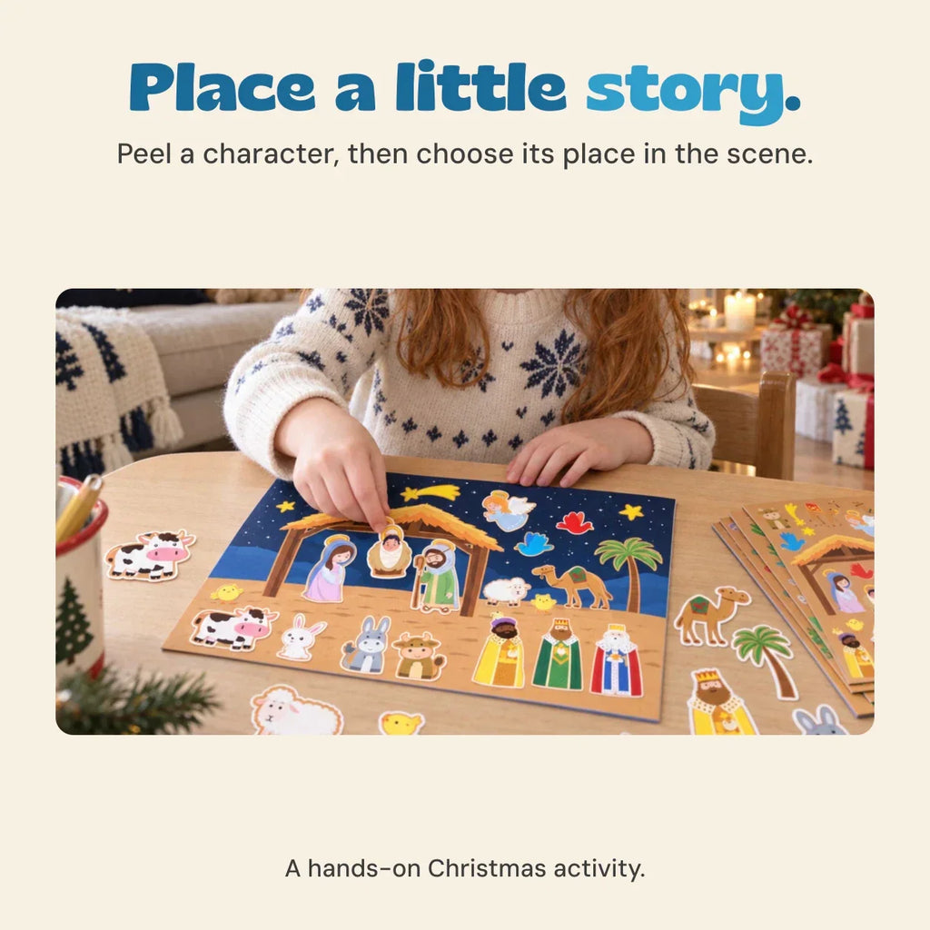 TibaToes™ Christmas Nativity Sticker Story Set