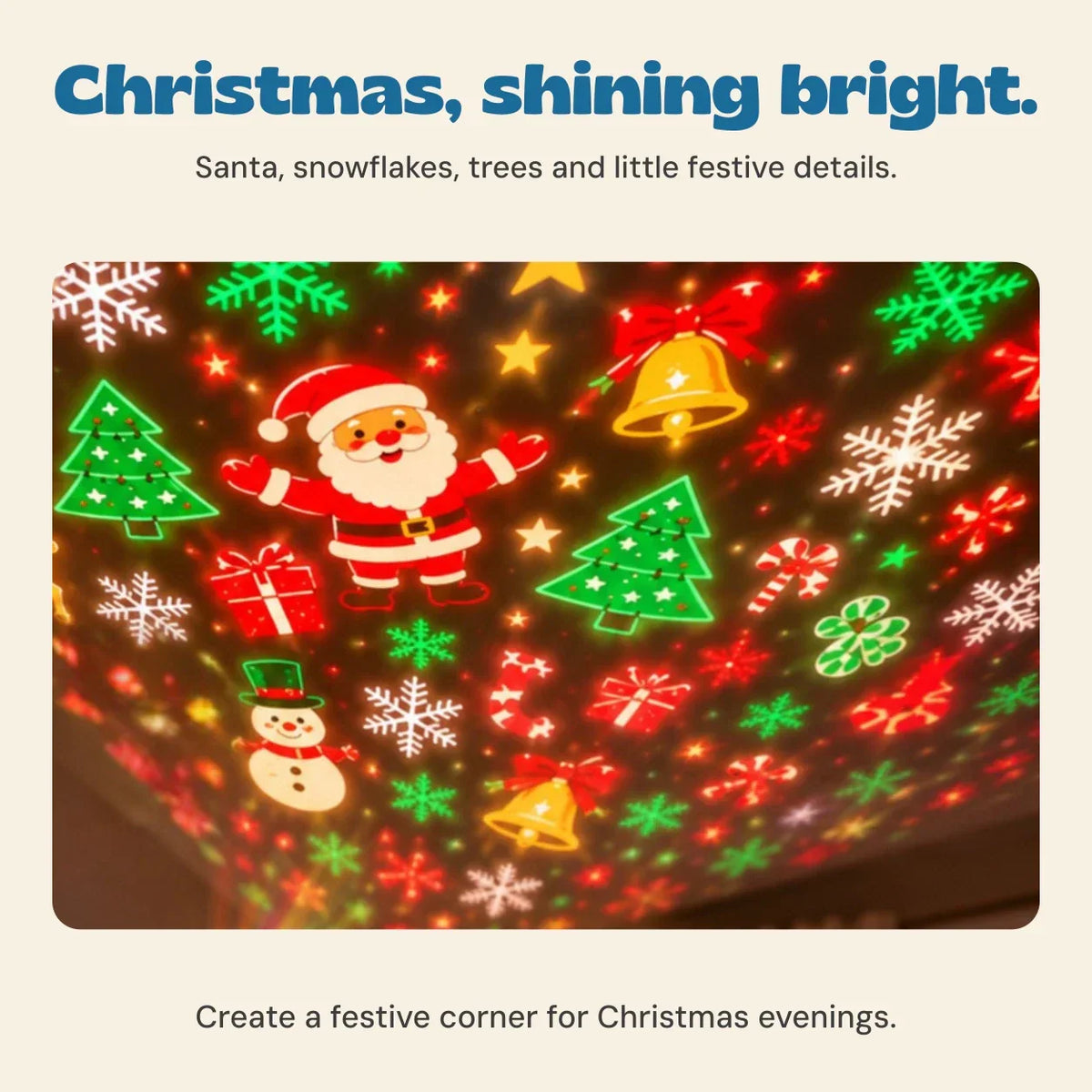 TibaToes™ ChristmasGlow Tree Projector Light