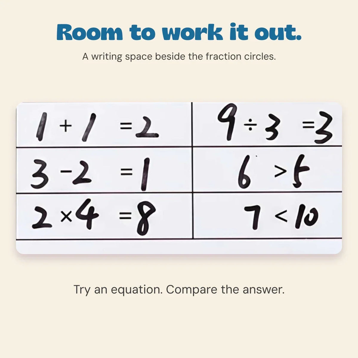 TibaToes™ FractionMaster Magnetic Math Board