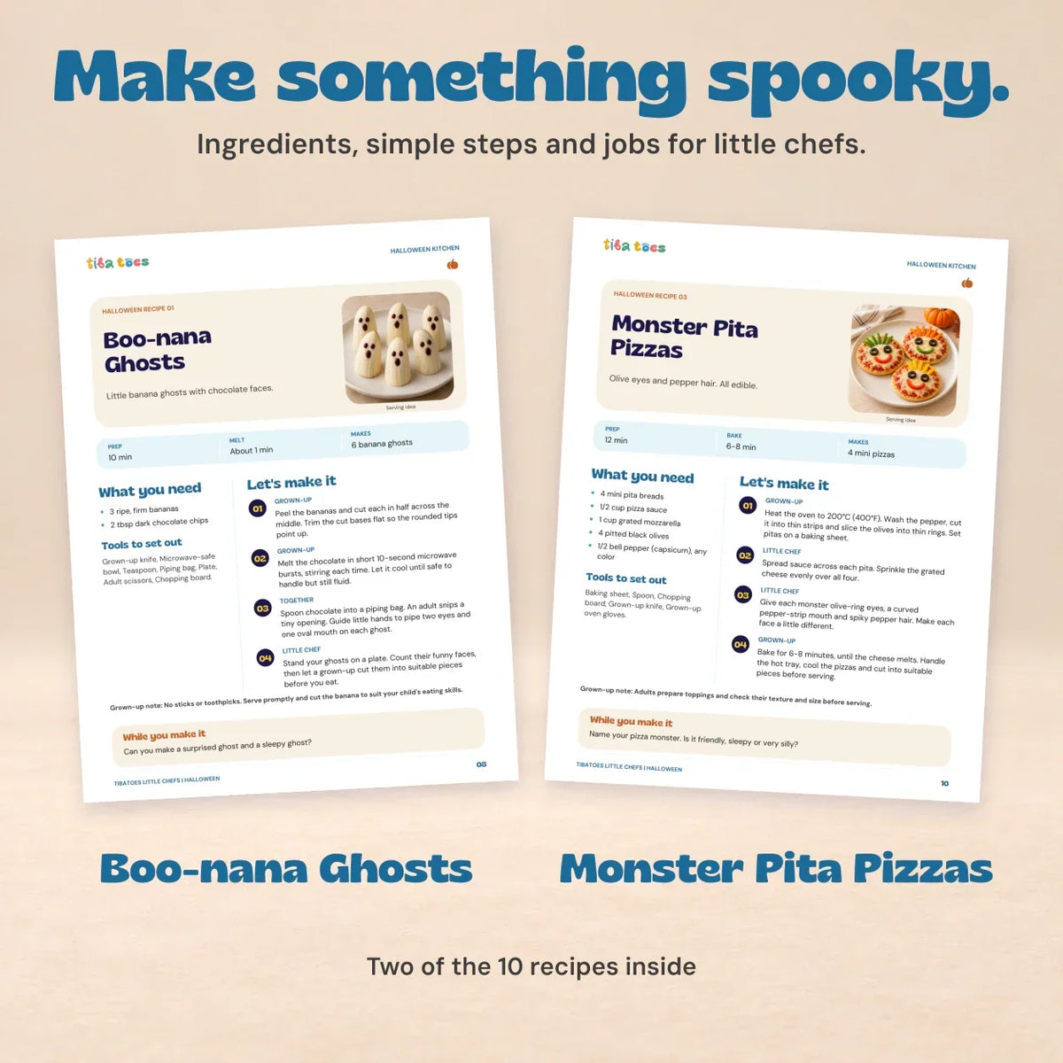 TibaToes™ Little Chefs Halloween Cookbook