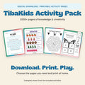 TibaKids Educational Activity Pack 1,000+ Pages