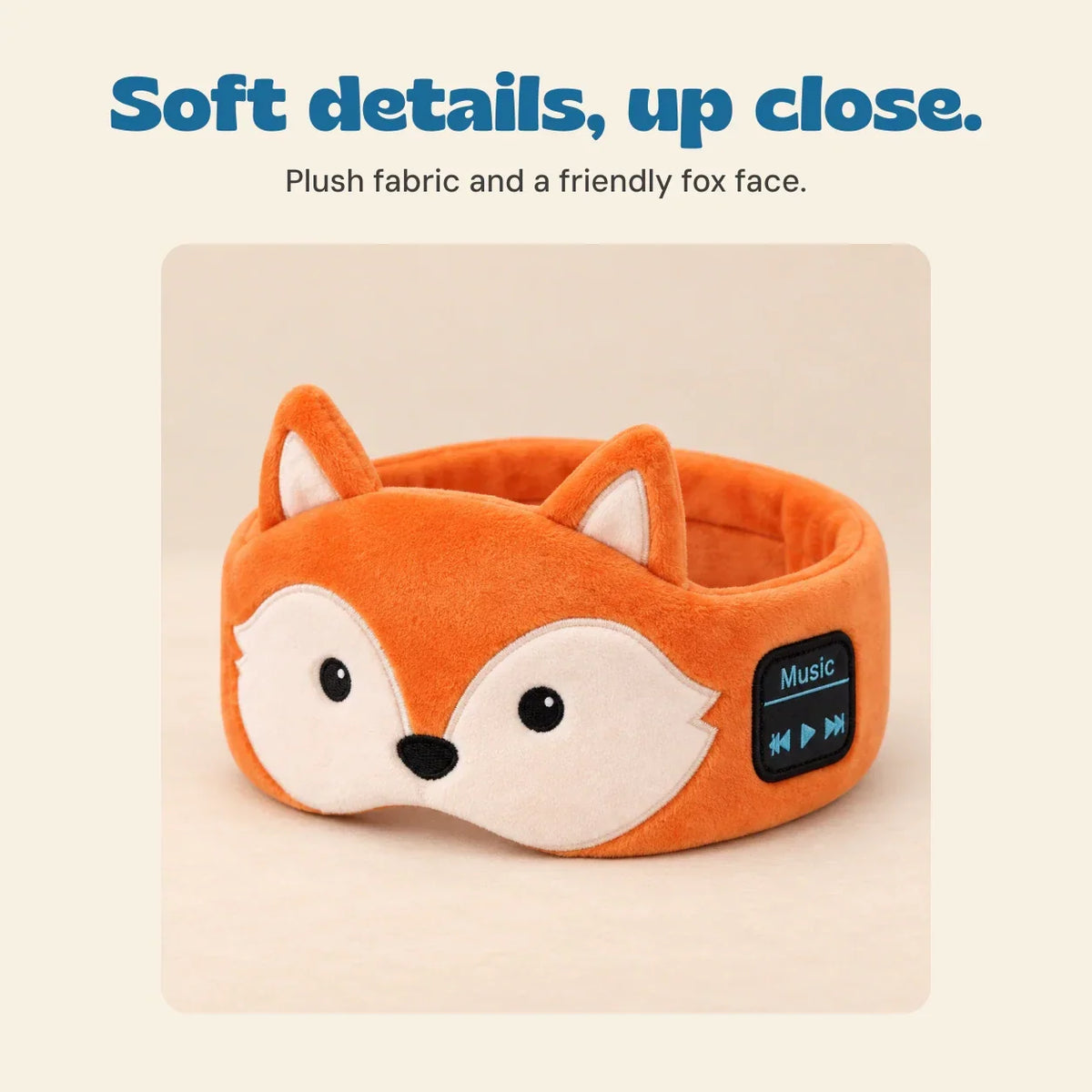 TibaToes™ CozyCritter Bluetooth Sleep Headband
