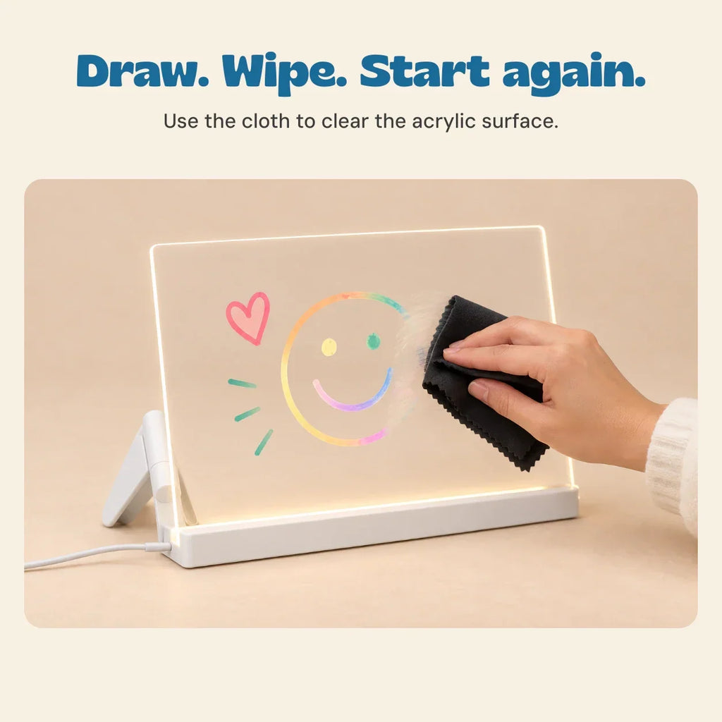 TibaToes™ GlowScribble Light-Up Drawing Board