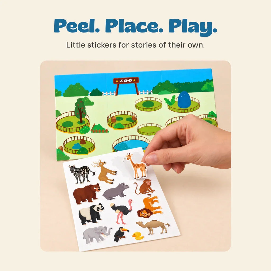 TibaToes™ MiniScene Reusable Sticker Book