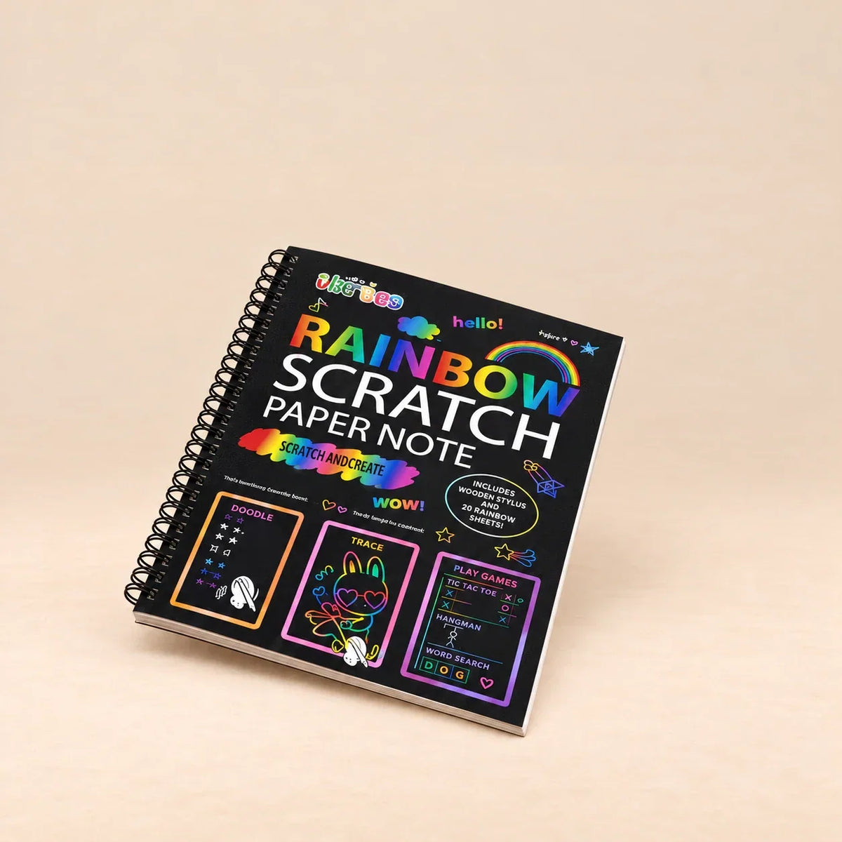 TibaToes™ RainbowReveal Scratch Art Set