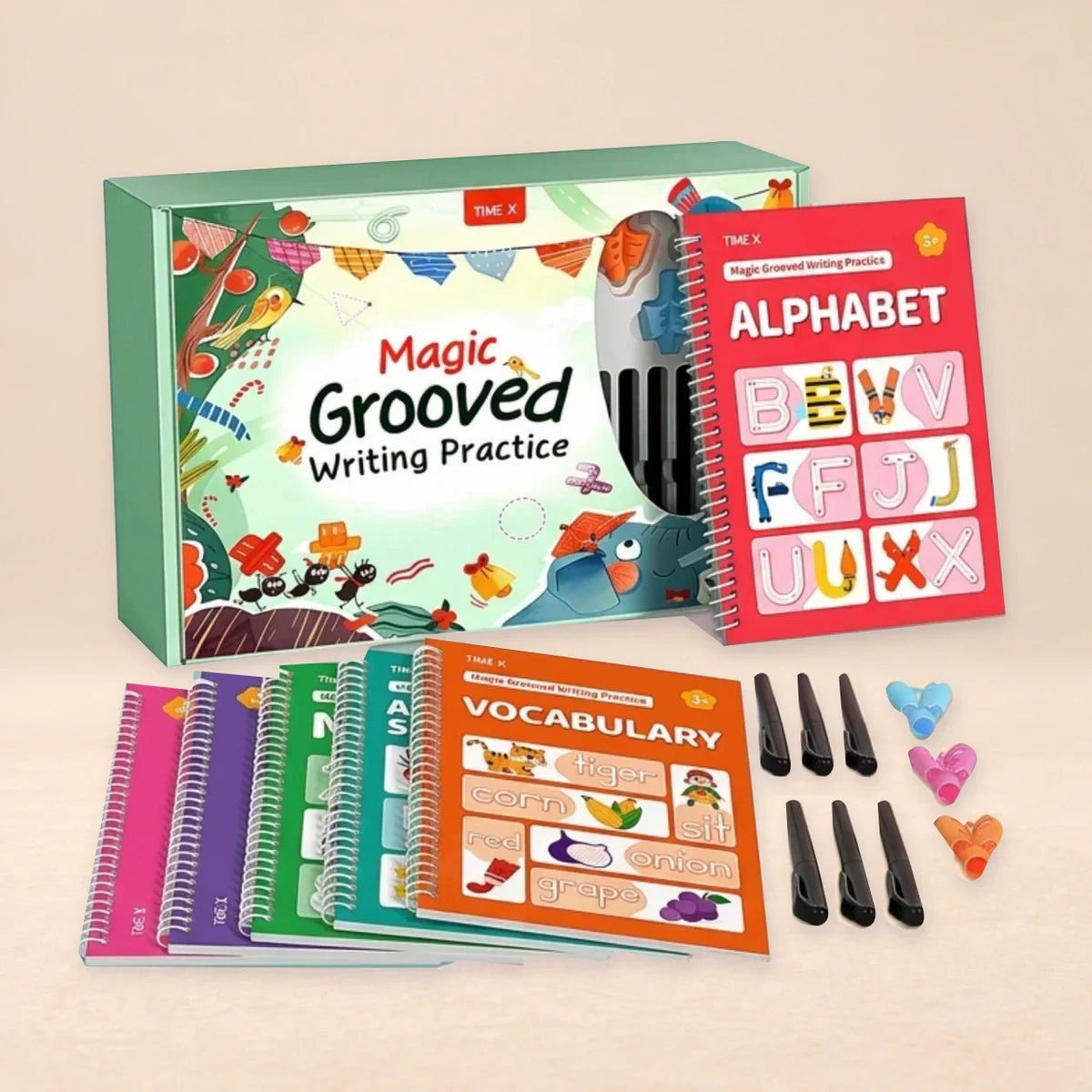 TibaToes™ Trace & Grow Reusable Writing Books