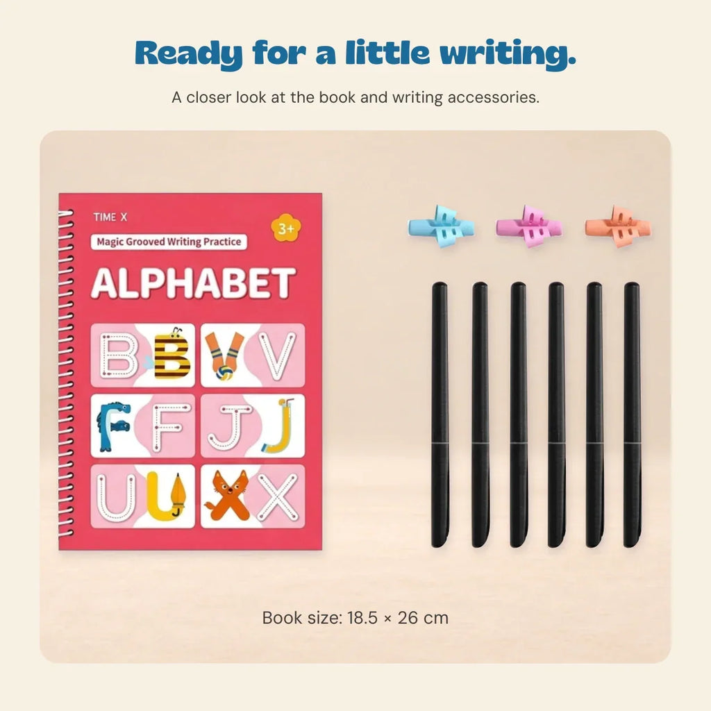 TibaToes™ Trace & Grow Reusable Writing Books