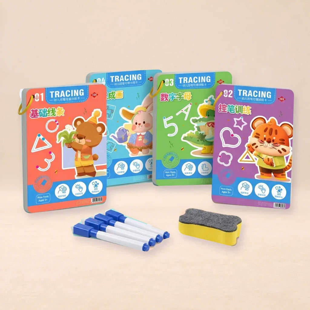 TibaToes™ TraceBuddy Reusable Pen Control Books