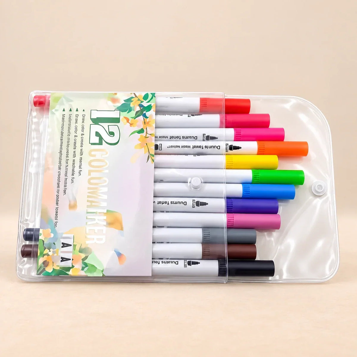 TibaToes™ RainbowBrush Dual-Tip Marker Set