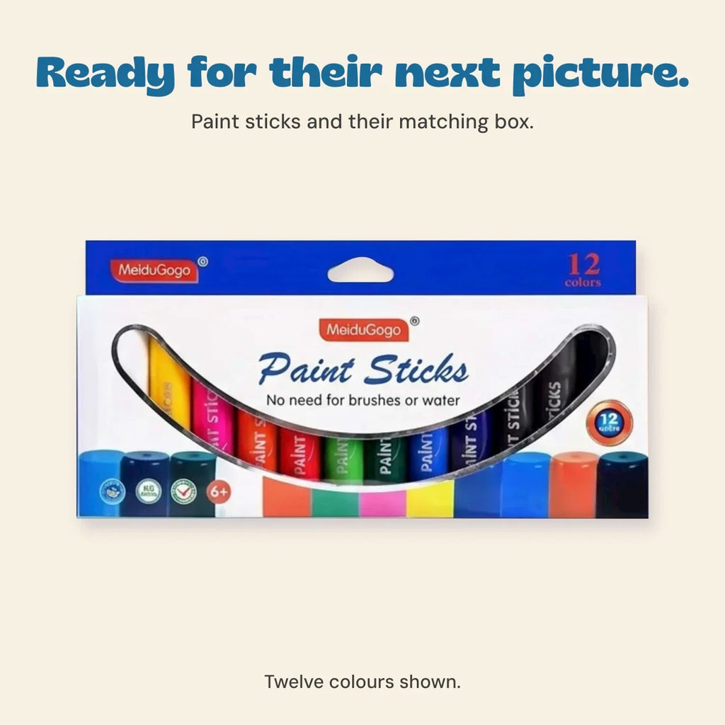 TibaToes™ RainbowGlide Washable Paint Sticks