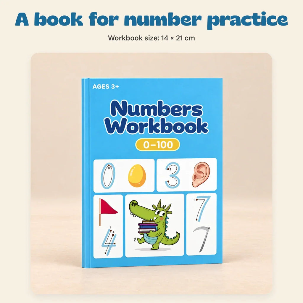 TibaToes™ NumberQuest Tracing Workbook