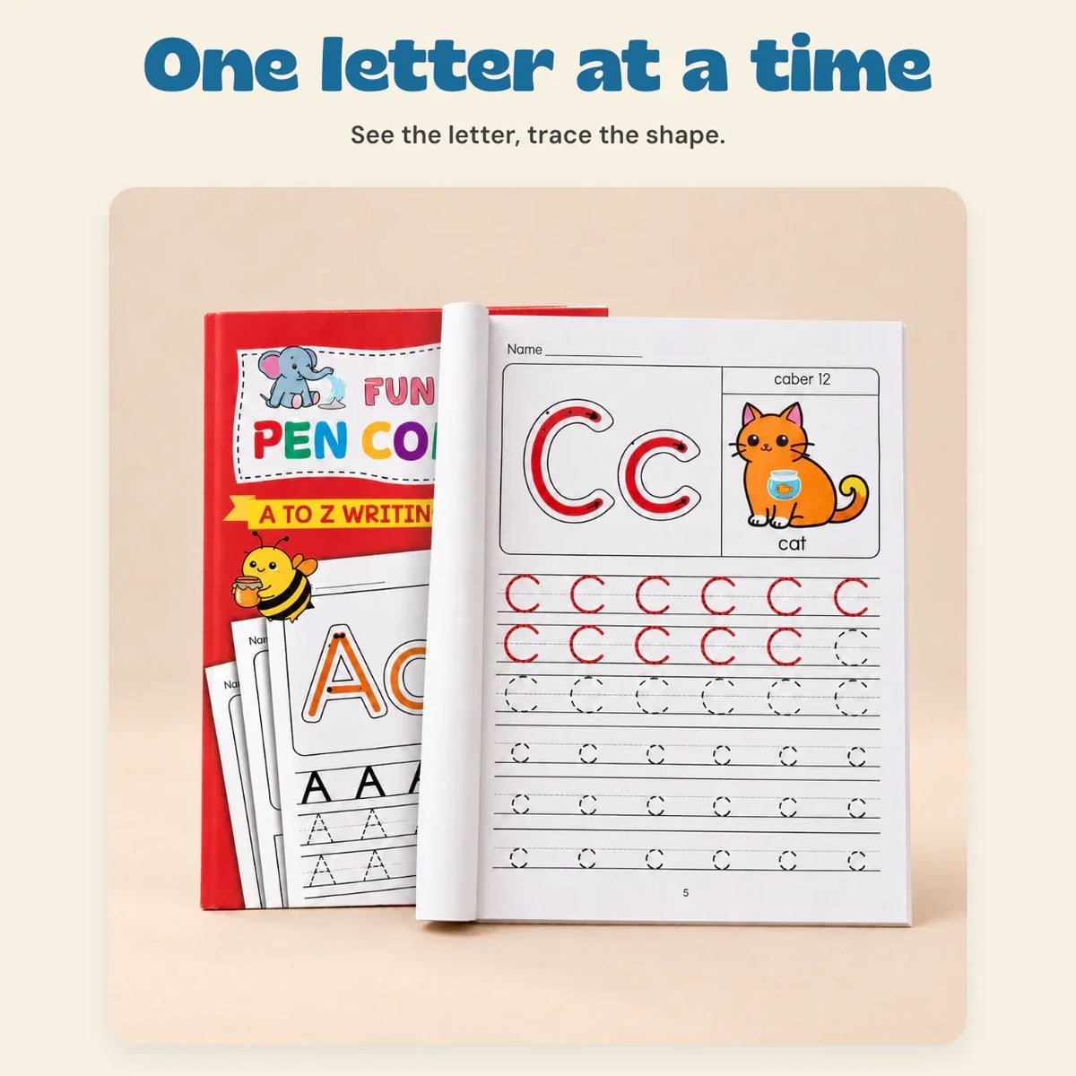 TibaToes™ AlphabetQuest Tracing Workbook