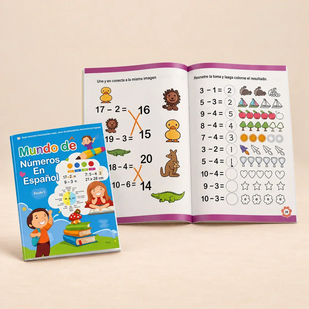 TibaToes™ Spanish NumberWorld Math Workbook
